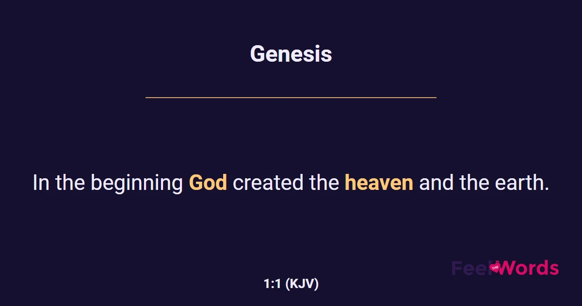 Genesis 1:1