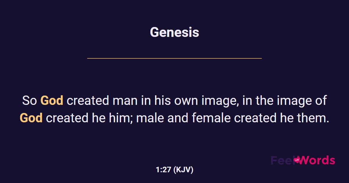 Genesis 1:27