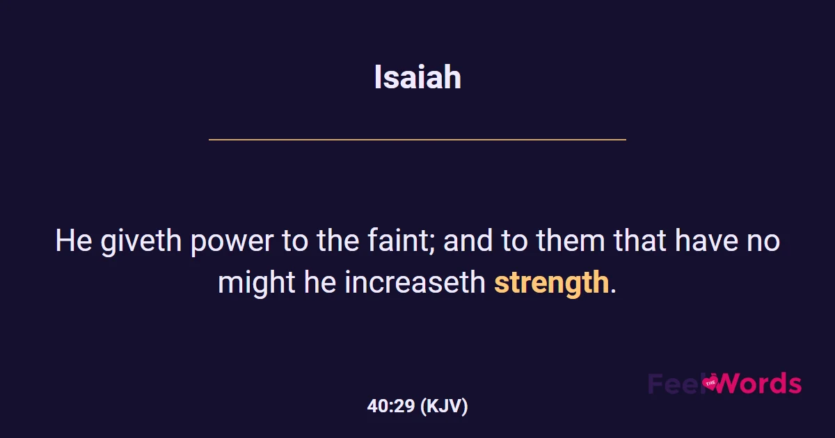 Isaiah 40:29