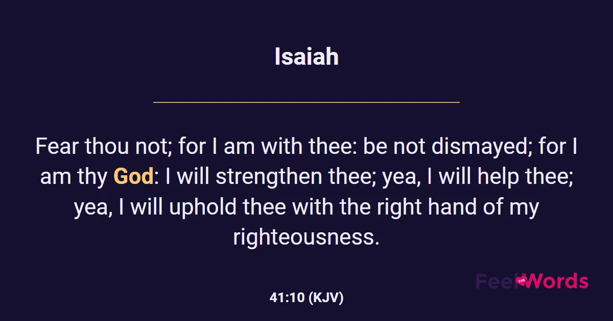 Isaiah 41:10