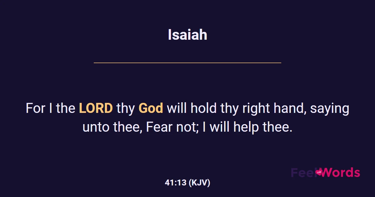 Isaiah 41:13