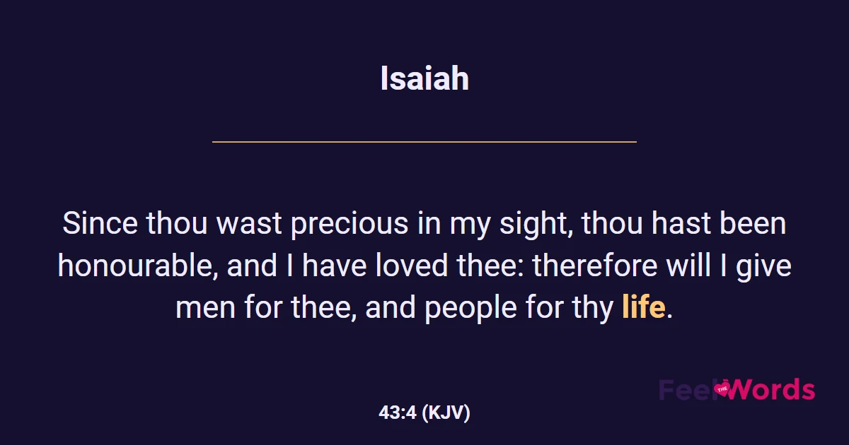 Isaiah 43:4