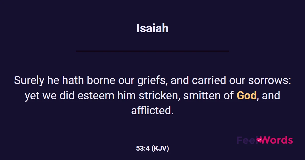 Isaiah 53:4