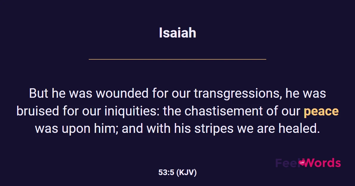 Isaiah 53:5