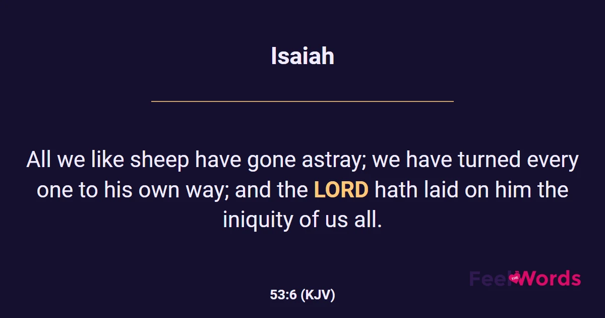 Isaiah 53:6