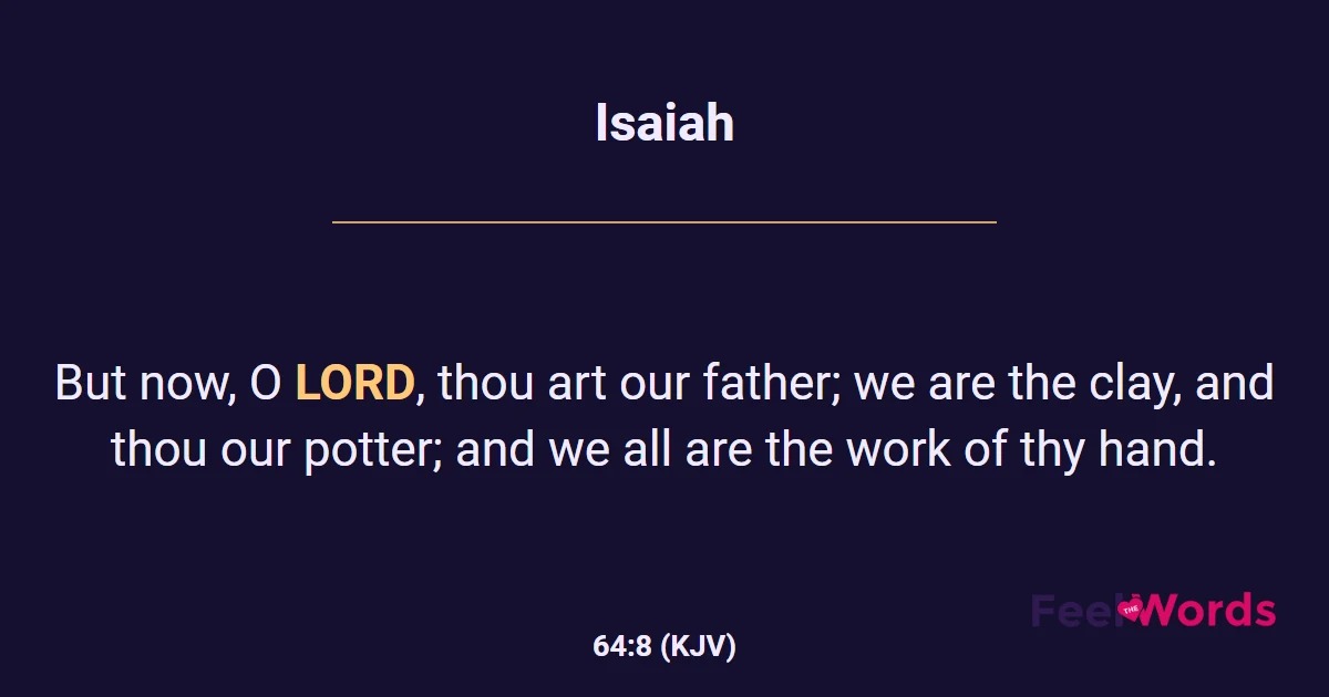 Isaiah 64:8