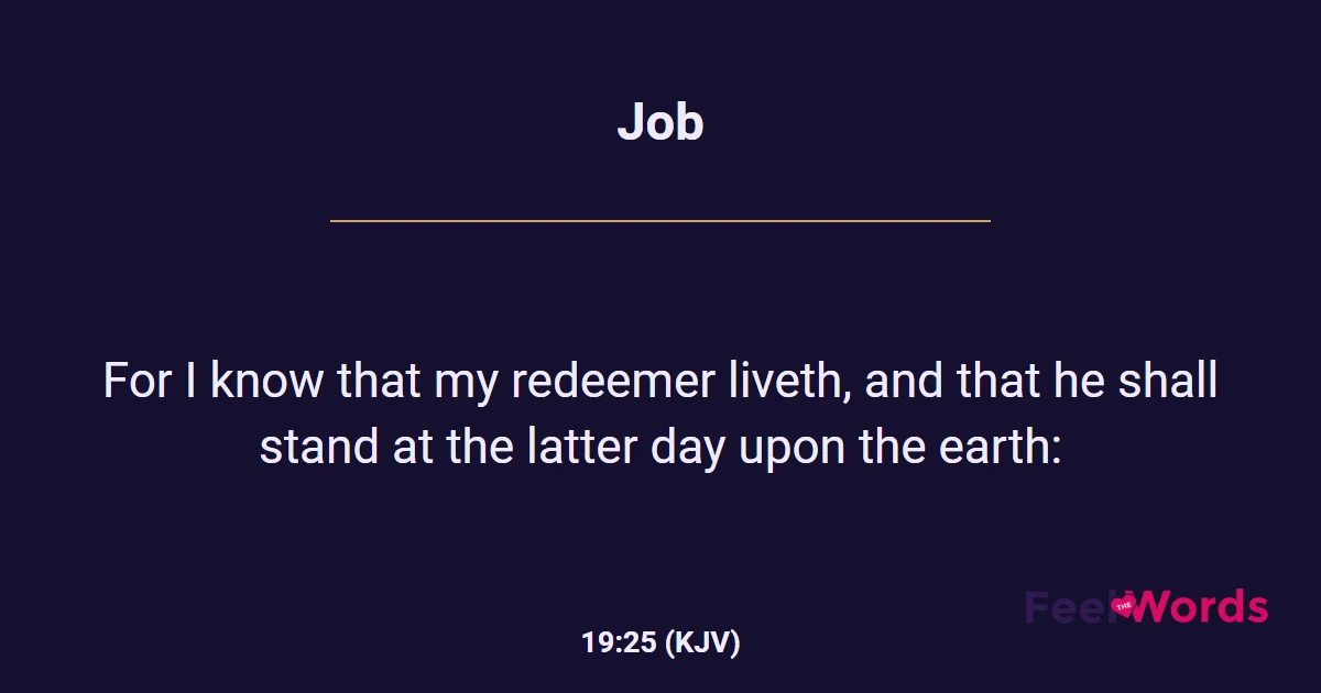 Job 19:25