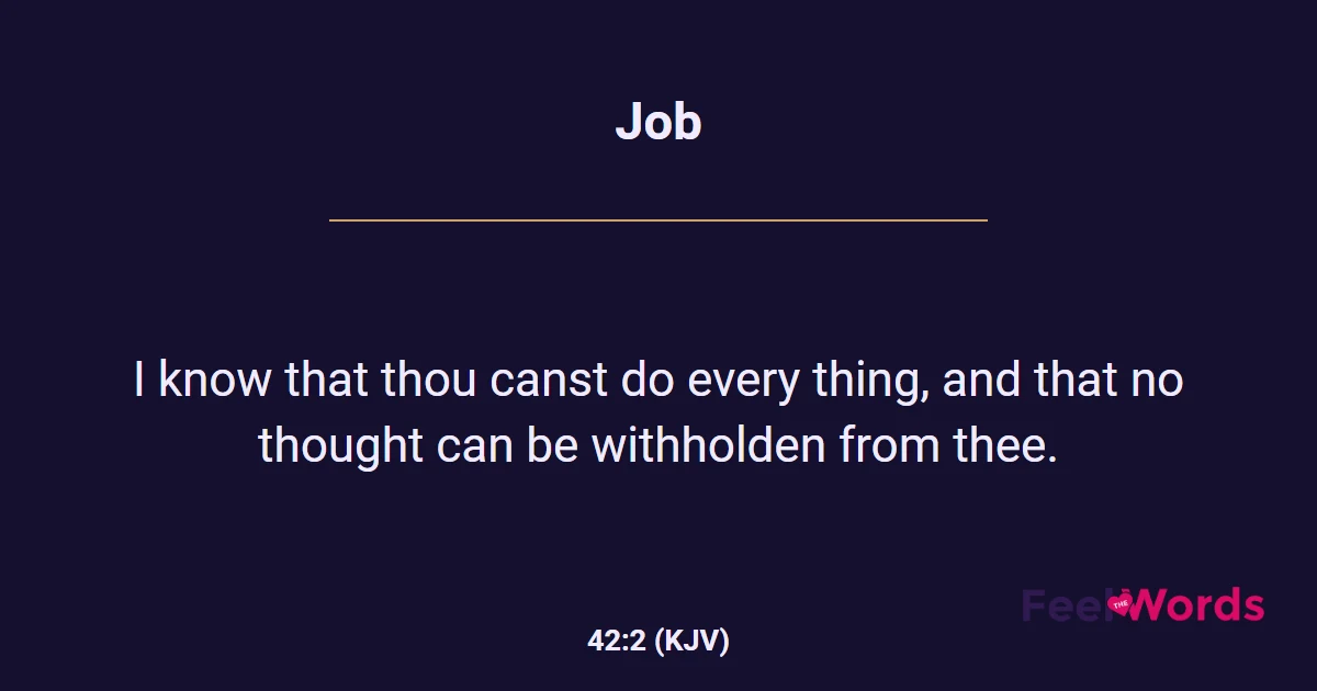 Job 42:2