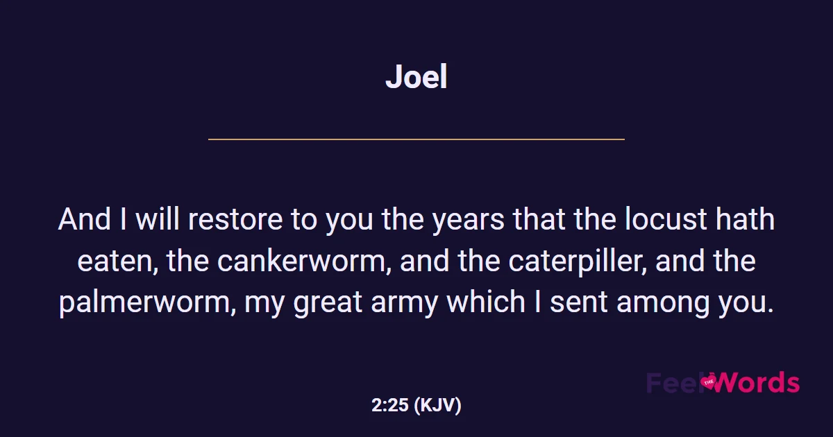Joel 2:25