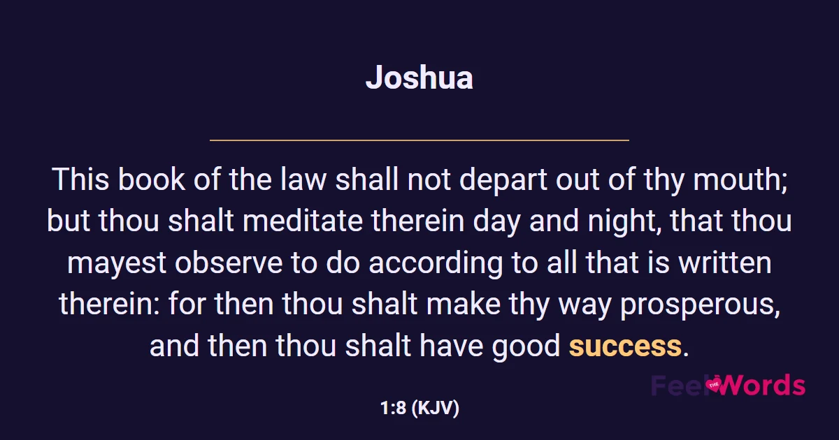 Joshua 1:8