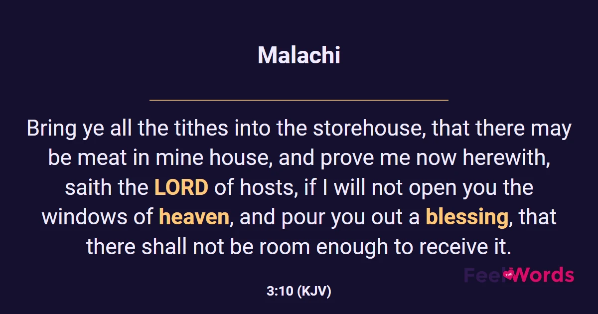 Malachi 3:10