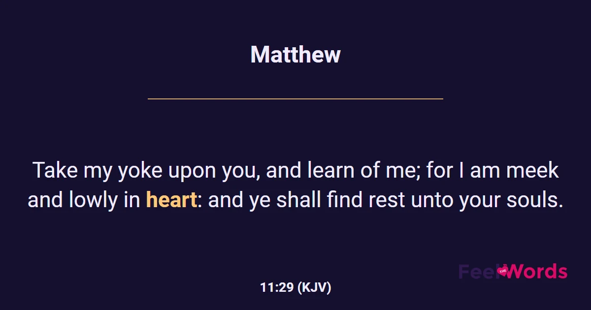 Matthew 11:29