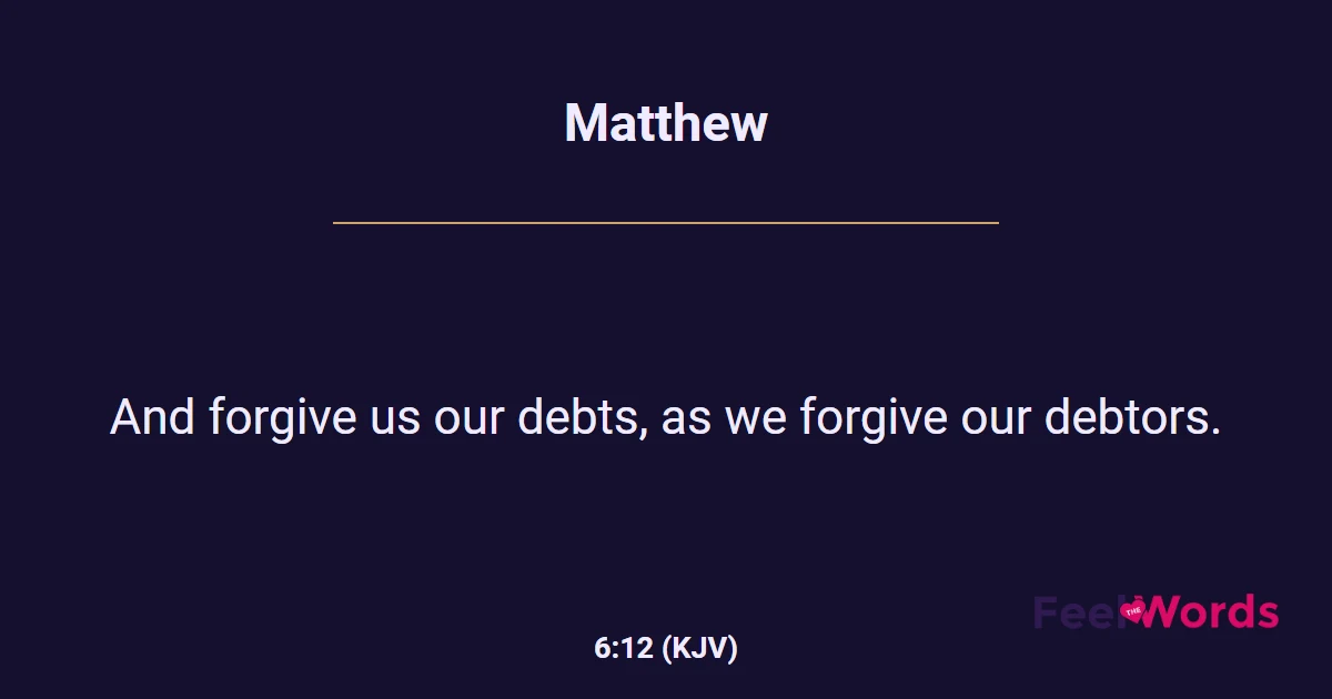 Matthew 6:12