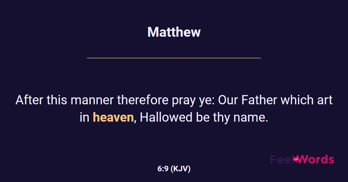 Matthew 6:9