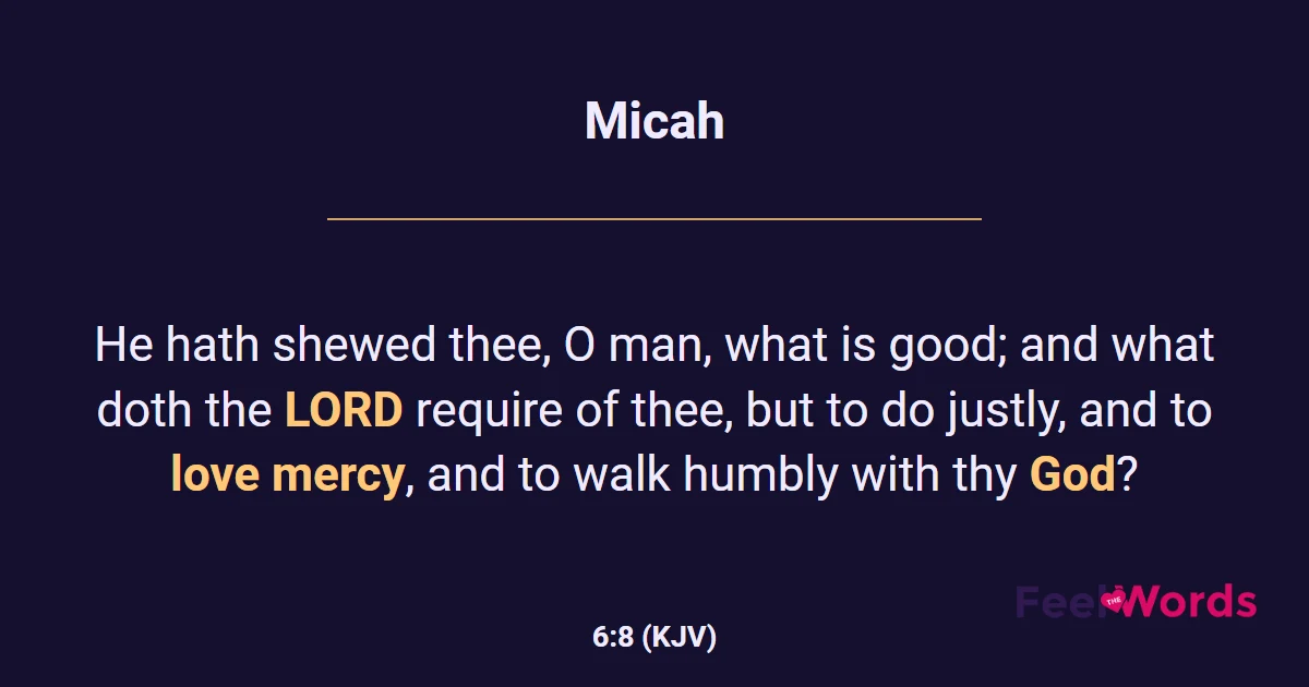 Micah 6:8