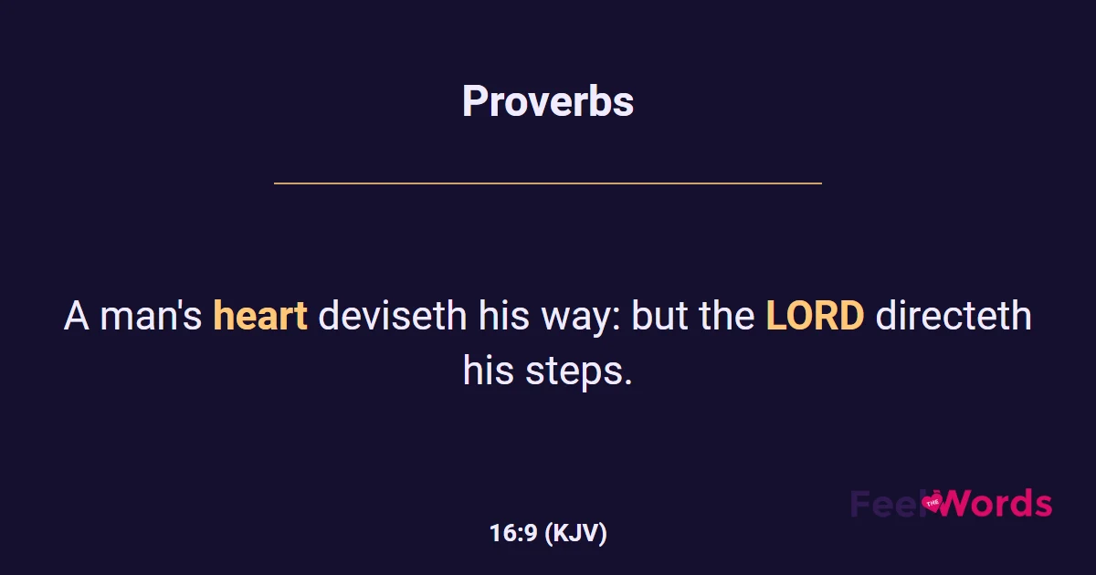 Proverbs 16:9