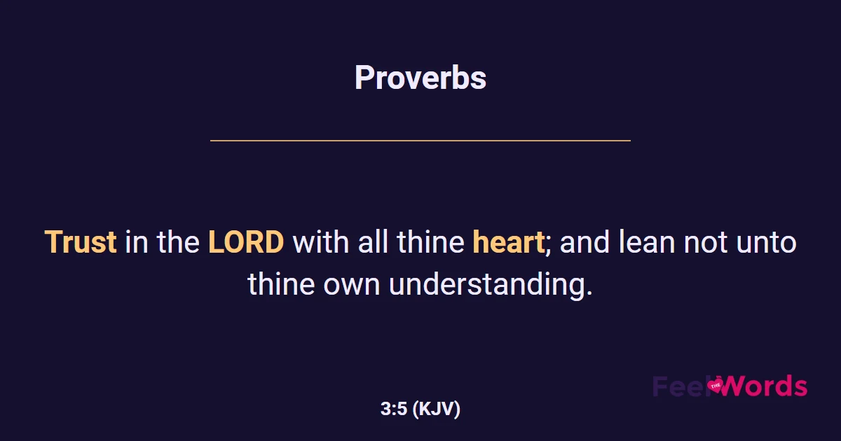 Proverbs 3:5