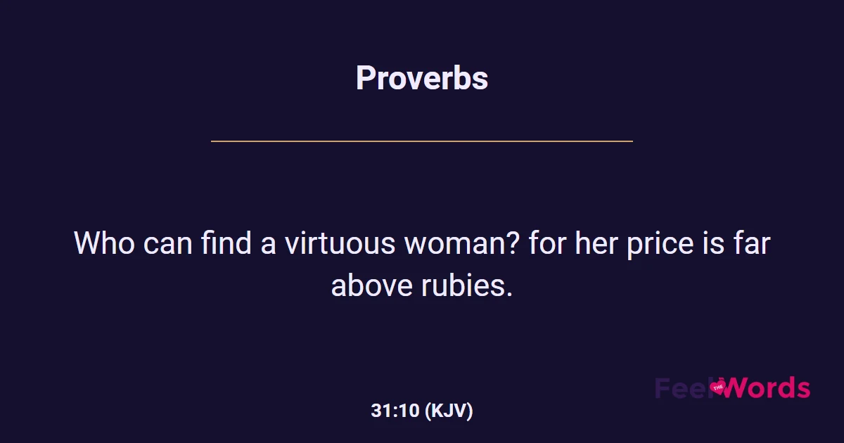 Proverbs 31:10