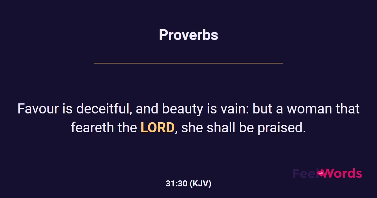 Proverbs 31:30