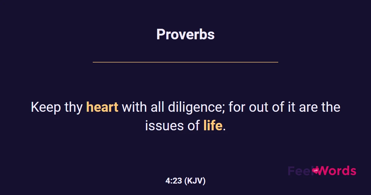 Proverbs 4:23