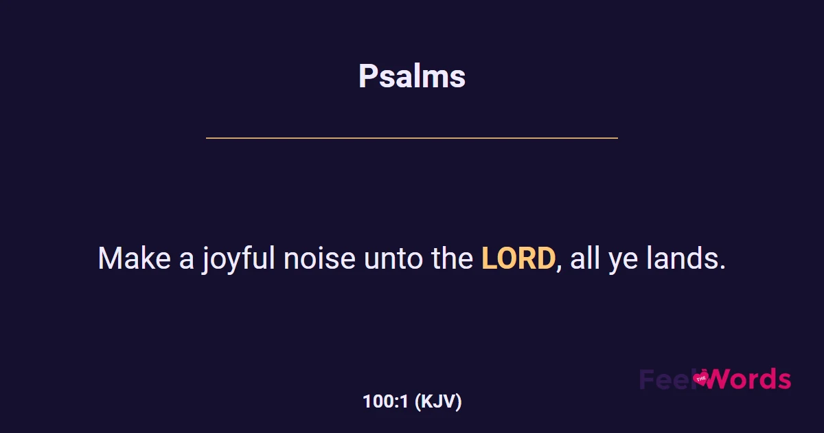 Psalms 100:1