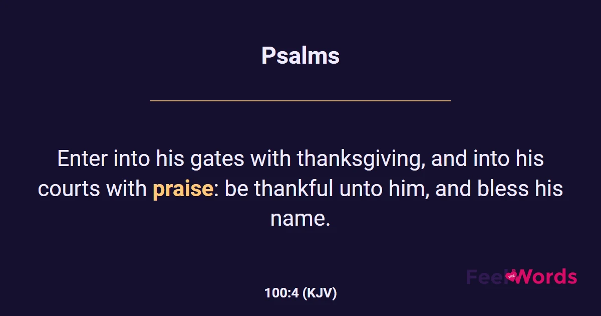 Psalms 100:4