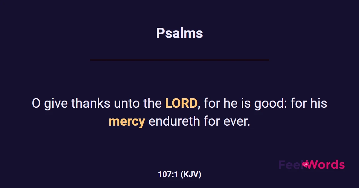 Psalms 107:1
