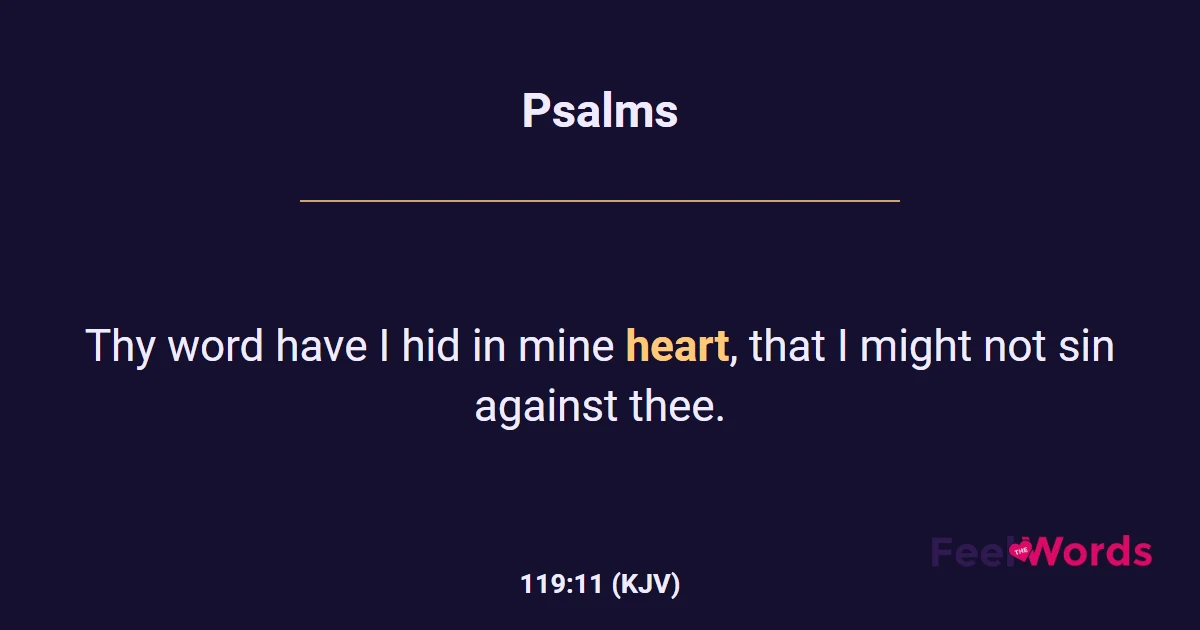 Psalms 119:11