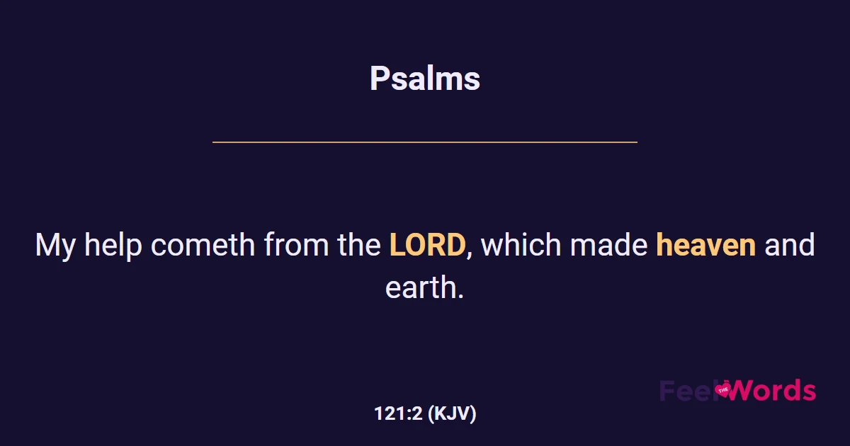 Psalms 121:2