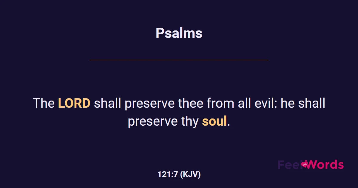 Psalms 121:7