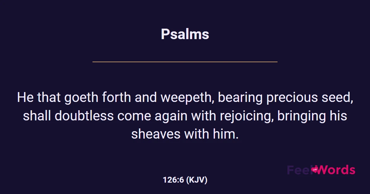 Psalms 126:6