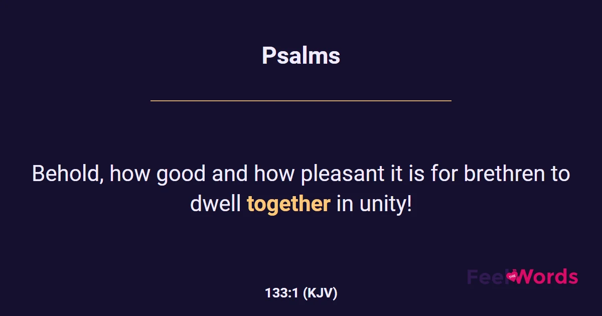 Psalms 133:1
