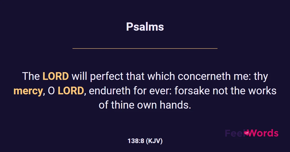 Psalms 138:8