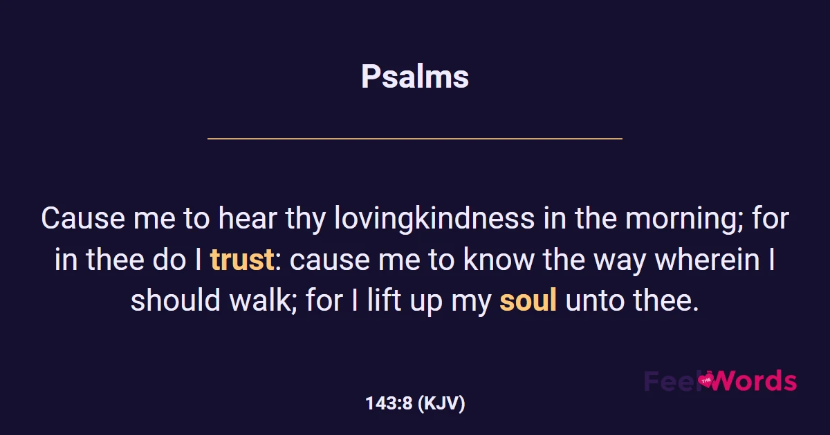 Psalms 143:8