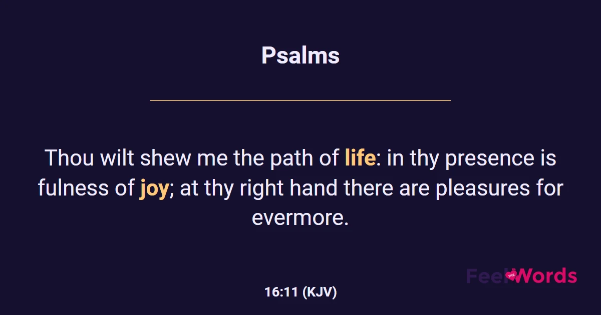 Psalms 16:11