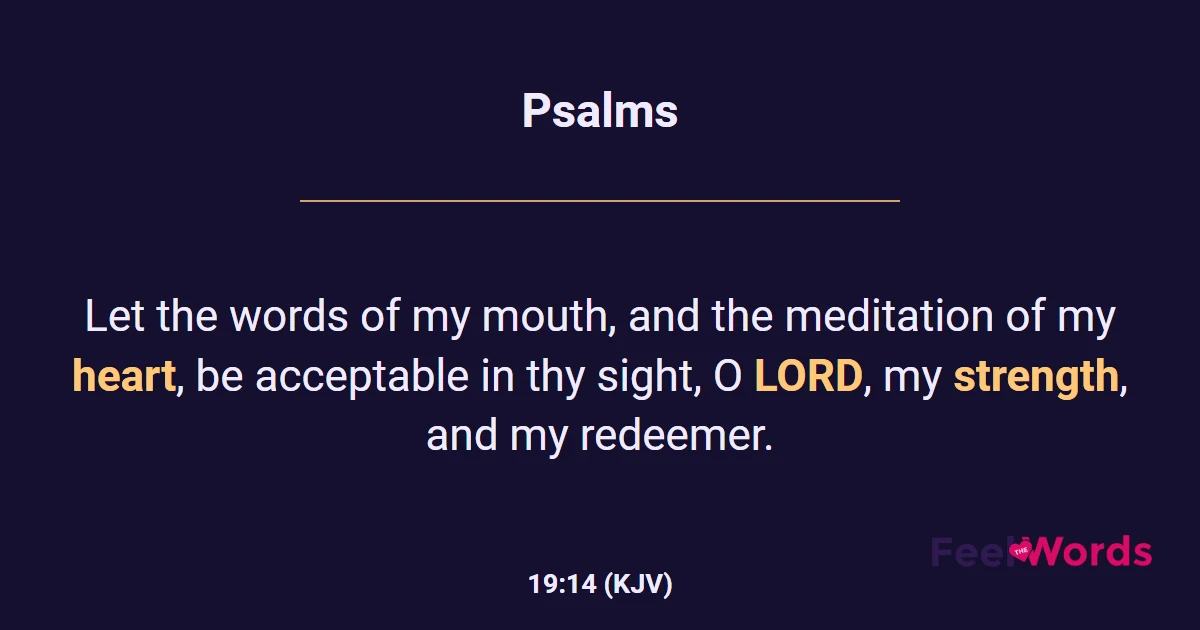 Psalms 19:14