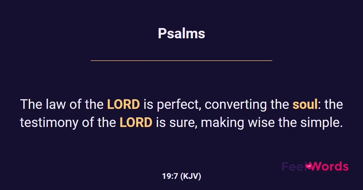 Psalms 19:7