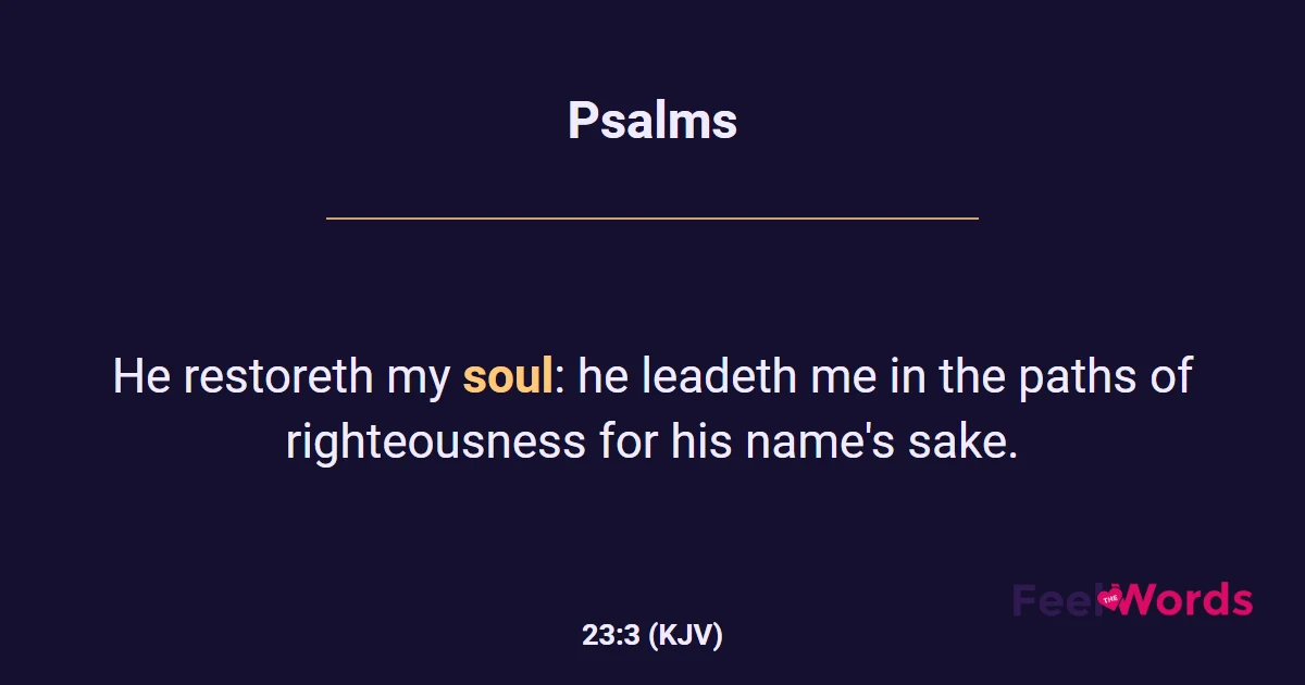 Psalms 23:3