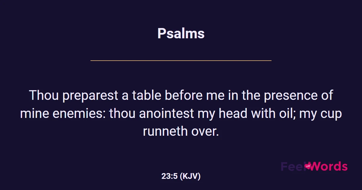 Psalms 23:5