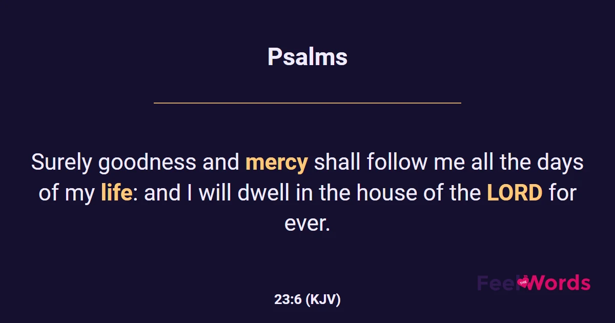Psalms 23:6