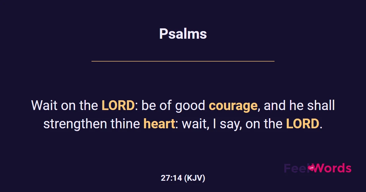 Psalms 27:14