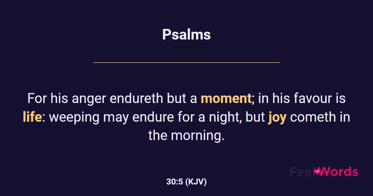 Psalms 30:5