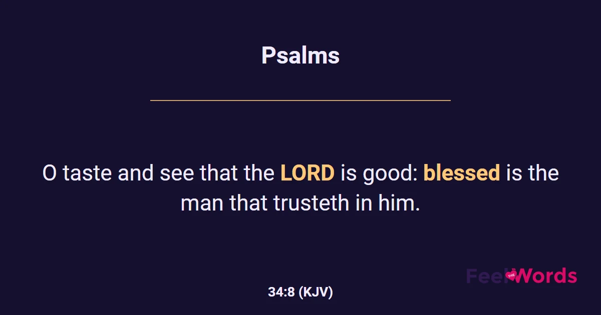 Psalms 34:8
