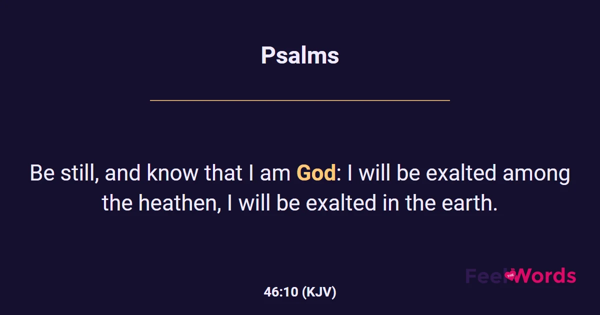 Psalms 46:10
