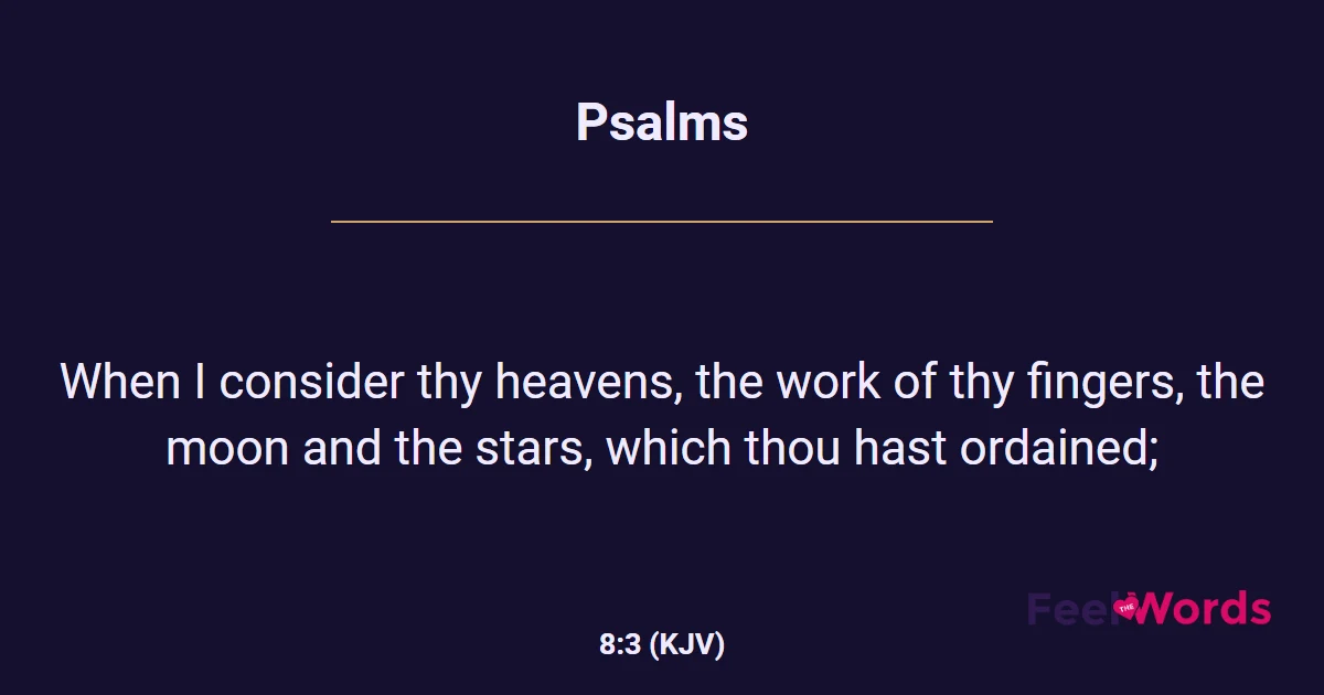 Psalms 8:3