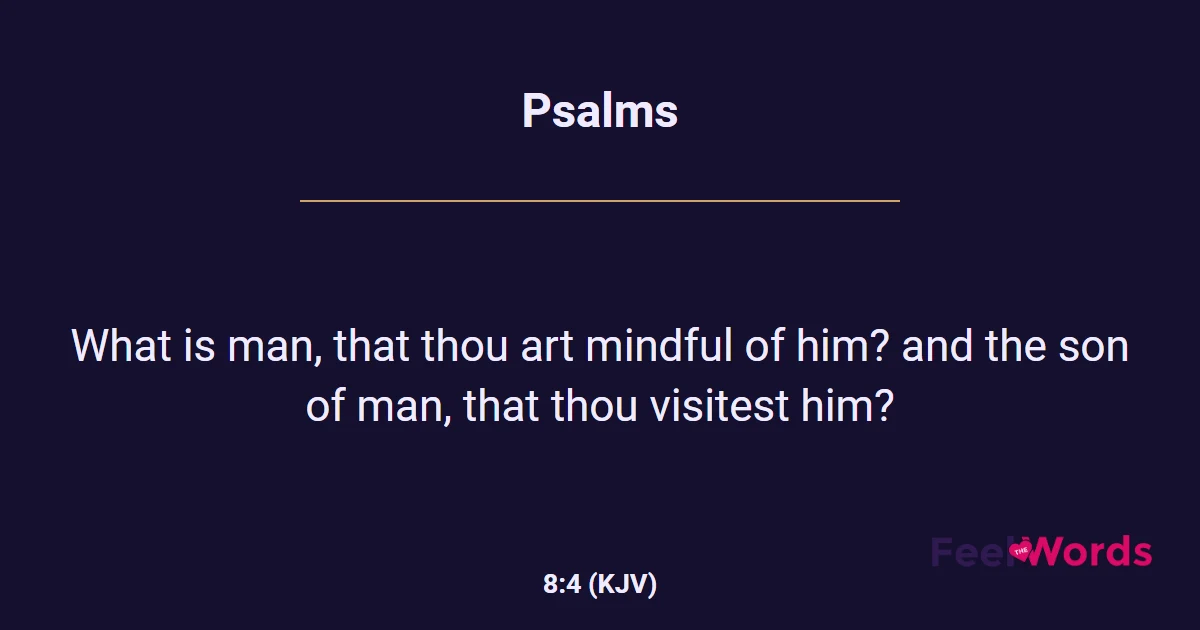 Psalms 8:4