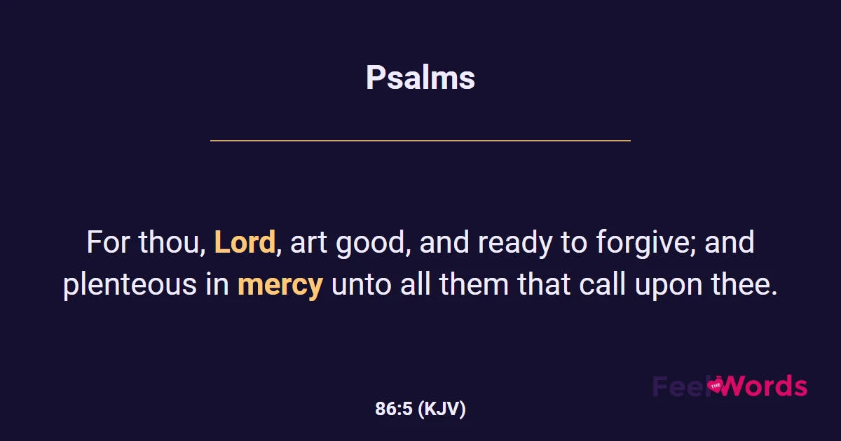 Psalms 86:5