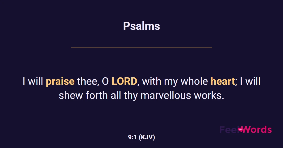 Psalms 9:1