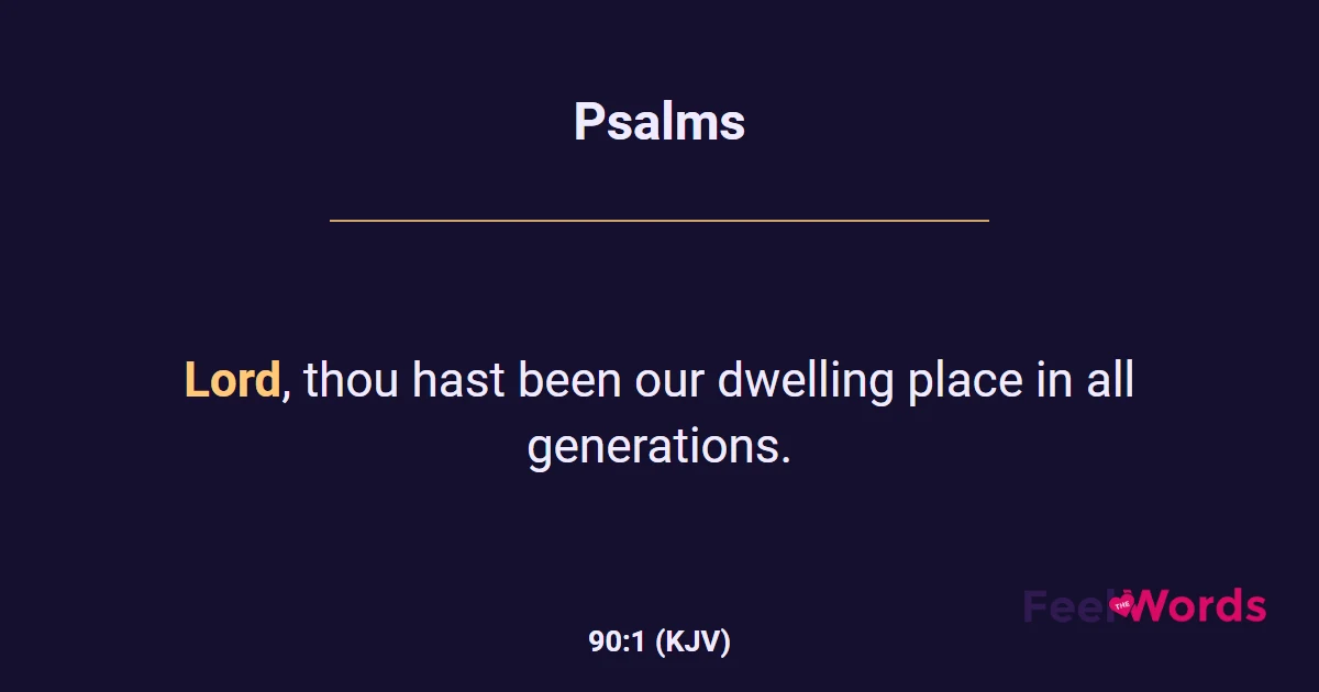 Psalms 90:1