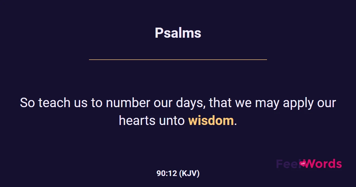 Psalms 90:12